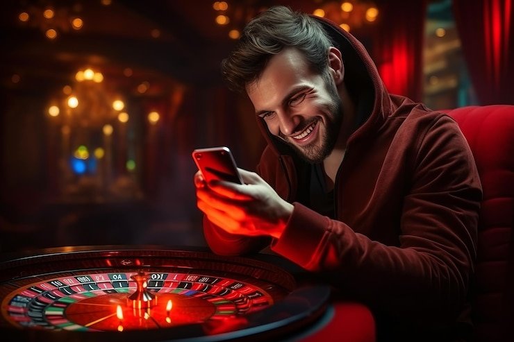 Antarmuka permainan slot di brojp login dengan simbol-simbol yang cerah dan fitur-fitur bonus